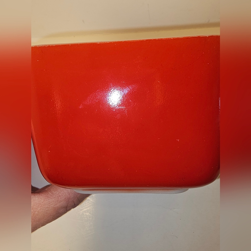 Vintage PYREX Refrigerator Dishes 3 Piece Set W 2 Lids 501, 502 Primary Colors - Picture 16 of 16